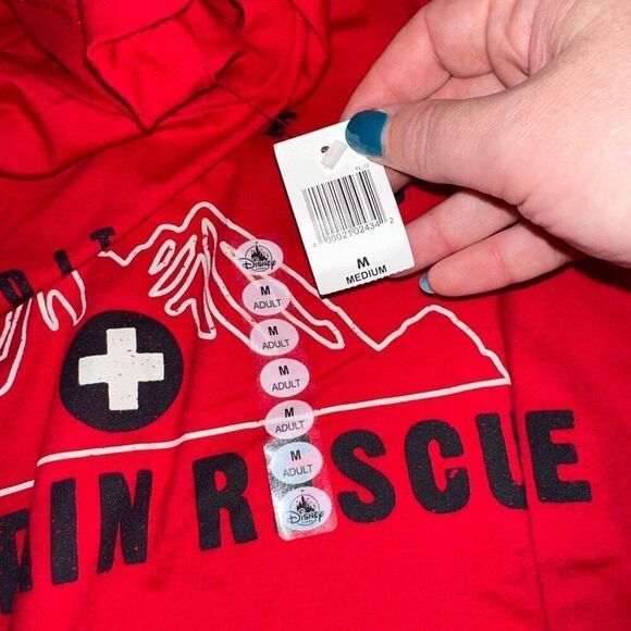 Disney Parks Unisex Expedition Everest Rescue Red Shirt Size Medium NWT - Picture 7 of 11
